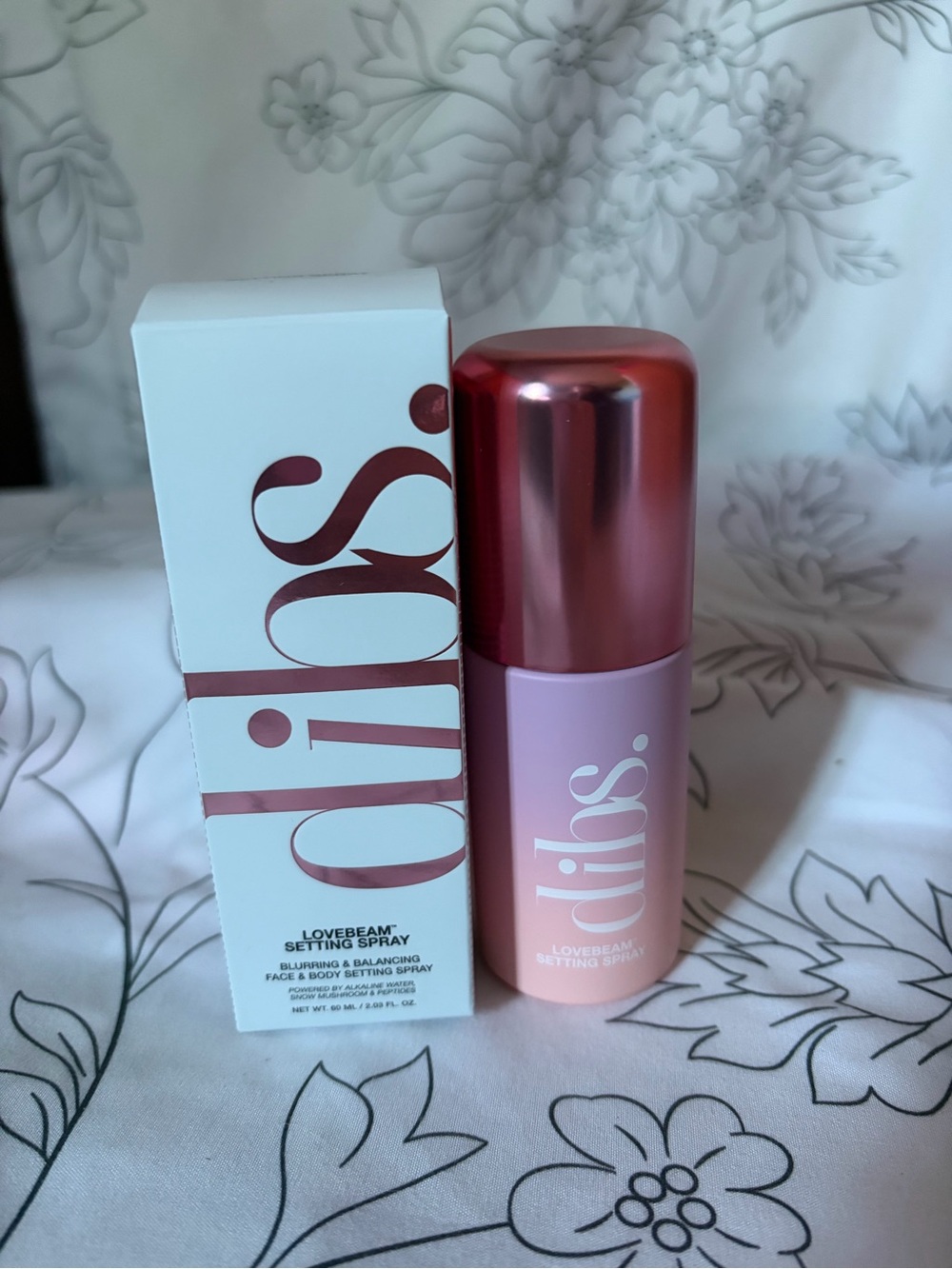 Dibs Lovebeam Setting Spray — Pink Rose Finish